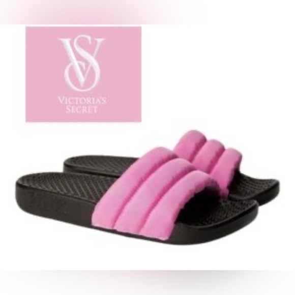 Pink Women Slides Pink Fabric Summer Coastal Core Beach Casual Comfy Sz M - Picture 8 of 8